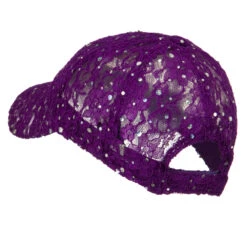 UV Lace Sequin Glitter Cap -Fashion Accessories Store lg005da 2
