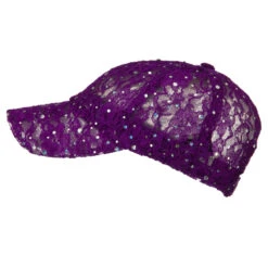 UV Lace Sequin Glitter Cap -Fashion Accessories Store lg005da 5