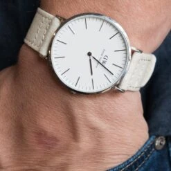 Linen White | Crafted Canvas 18 Linen White | Crafted Canvas -Fashion Accessories Store linen white crafted canvas canvas quick release barton watch bands 180763