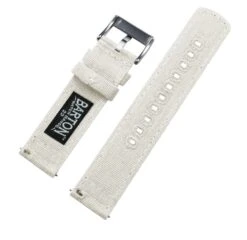 Linen White | Crafted Canvas 16 Linen White | Crafted Canvas -Fashion Accessories Store linen white crafted canvas canvas quick release barton watch bands 890341