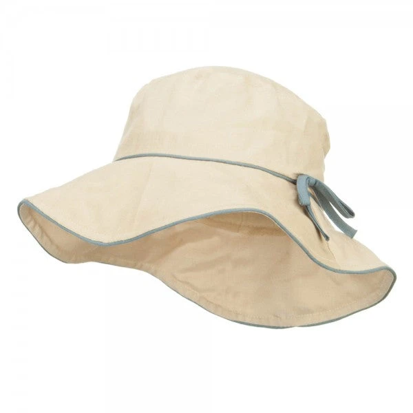 Ladies Linen Wide Brim Hat 3 Ladies Linen Wide Brim Hat