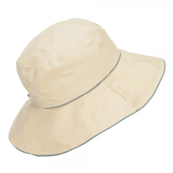 Ladies Linen Wide Brim Hat 5 Ladies Linen Wide Brim Hat - Image 3