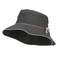 Ladies Linen Wide Brim Hat 22 Ladies Linen Wide Brim Hat -Fashion Accessories Store lm002cr charcoal 1 1