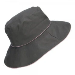 Ladies Linen Wide Brim Hat 24 Ladies Linen Wide Brim Hat -Fashion Accessories Store lm002cr charcoal 3 1