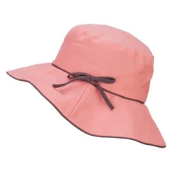 Ladies Linen Wide Brim Hat 31 Ladies Linen Wide Brim Hat -Fashion Accessories Store lm003cr pink 5