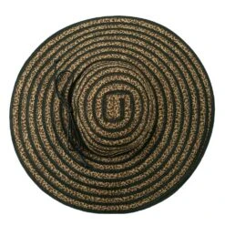 Woman's Leopard Stripe Paper Braid Hat -Fashion Accessories Store ls001fw 5