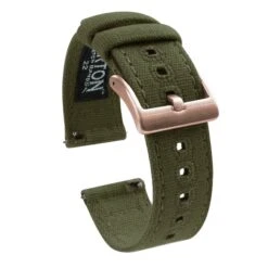 Mobvoi TicWatch | Army Green Canvas -Fashion Accessories Store mobvoi ticwatch army green canvas mobvoi ticwatch barton watch bands e c2 rose gold 852596