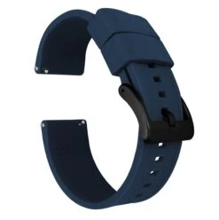 Navy Blue | Elite Silicone -Fashion Accessories Store navy blue elite silicone elite silicone barton watch bands 22mm black pvd standard 813860