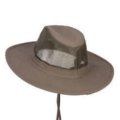 Men's Mesh Cotton Safari Hat -Fashion Accessories Store nf002fr olive 2