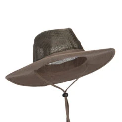 Men's Mesh Cotton Safari Hat -Fashion Accessories Store nf002fr olive 4