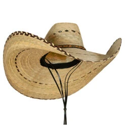 Oversized Cowboy Wide Brim Straw Hat -Fashion Accessories Store ob001cw natural 4