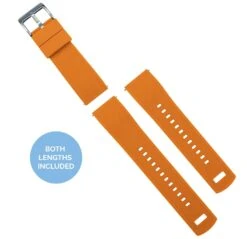 Pumpkin Orange Top / Black Bottom | Elite Silicone -Fashion Accessories Store pumpkin orange top black bottom elite silicone elite silicone barton watch bands 290246