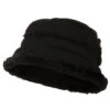 Women's Faux Suede Bucket Hat -Fashion Accessories Store qw001bh black 1