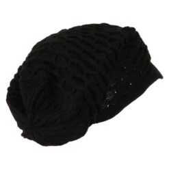 14 Inch Rasta Style Beanie Visor -Fashion Accessories Store rb001dc black 3