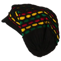14 Inch Rasta Style Beanie Visor -Fashion Accessories Store rb002dc multi 2