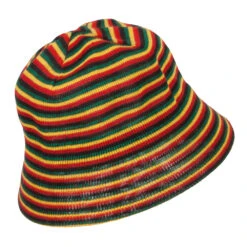 Rasta Mesh Bucket Hat 9 Rasta Mesh Bucket Hat -Fashion Accessories Store re001bh red yellow green 3
