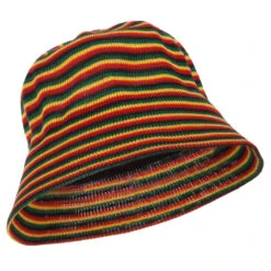 Rasta Mesh Bucket Hat 11 Rasta Mesh Bucket Hat -Fashion Accessories Store re001bh red yellow green 5