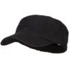 Big Size Fitted Ripstop Cotton Military Army Cap -Fashion Accessories Store sf001af black 1