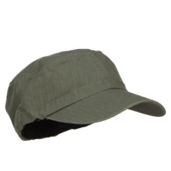 Big Size Fitted Ripstop Cotton Military Army Cap -Fashion Accessories Store sf003af olive 4