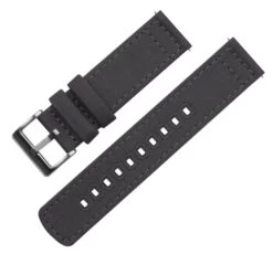 Smoke Grey | Crafted Canvas -Fashion Accessories Store smoke grey crafted canvas canvas quick release barton watch bands 292049