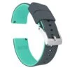 Smoke Grey Top / Mint Green Bottom | Elite Silicone -Fashion Accessories Store smoke grey top mint green bottom elite silicone elite silicone barton watch bands 986455