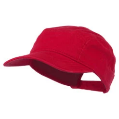 Otto Solid Superior Square Crown Cap -Fashion Accessories Store ss002ac red 1