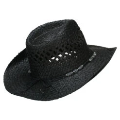 Outback Toyo Cowboy Hat 34 Outback Toyo Cowboy Hat -Fashion Accessories Store tc001cb black 3