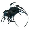 Feather Accent Headband Fascinator -Fashion Accessories Store tf003df teal 1