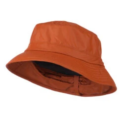 UPF 50+ Sun Block Bucket Flap Hat -Fashion Accessories Store us004uf rust 1