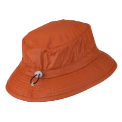 UPF 50+ Sun Block Bucket Flap Hat -Fashion Accessories Store us004uf rust 3