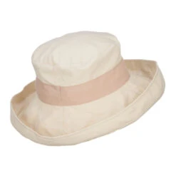 Women's Canvas Crushable Roll Up Hat -Fashion Accessories Store vr002ru beige mocha 3