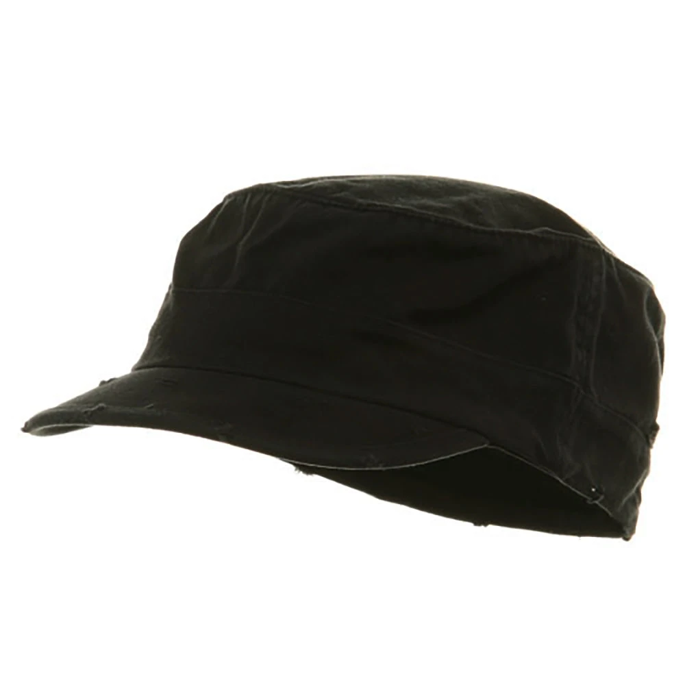 Washed Cotton Fitted Army Cap 6 Washed Cotton Fitted Army Cap - Image 4