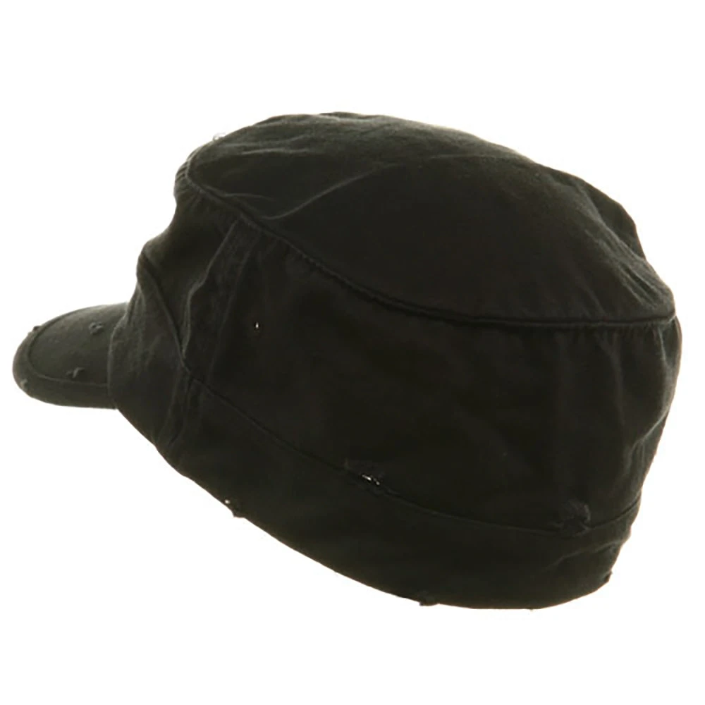 Washed Cotton Fitted Army Cap 4 Washed Cotton Fitted Army Cap - Image 2