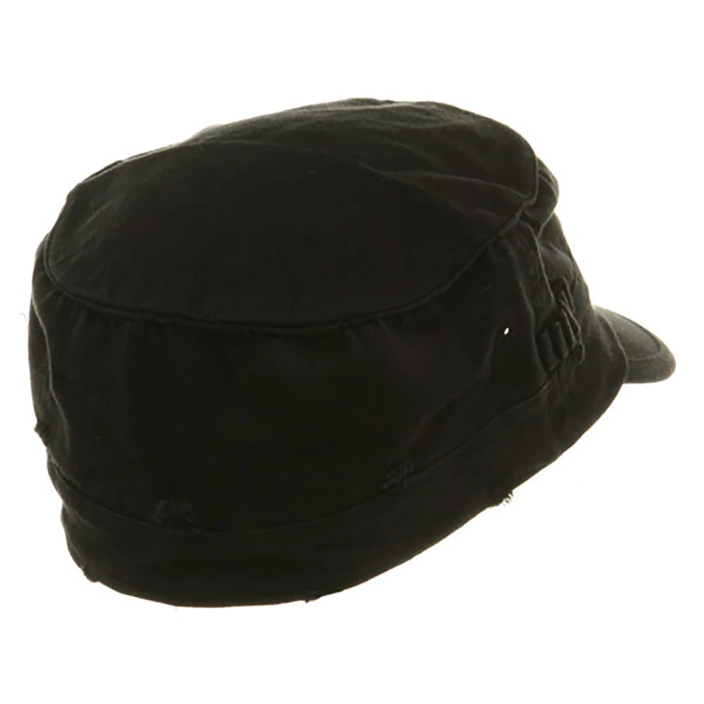 Washed Cotton Fitted Army Cap 5 Washed Cotton Fitted Army Cap - Image 3